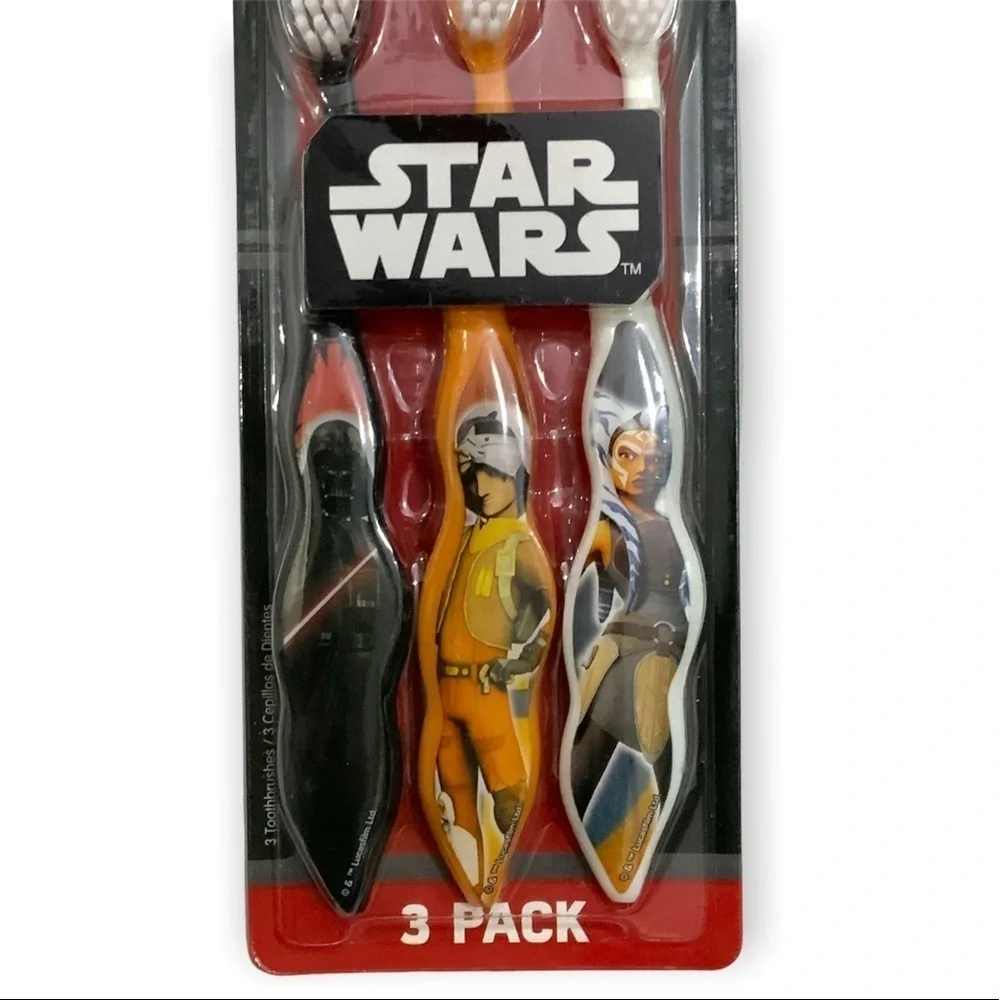Firefly Star Wars Kids Toothbrushes Pack of 3